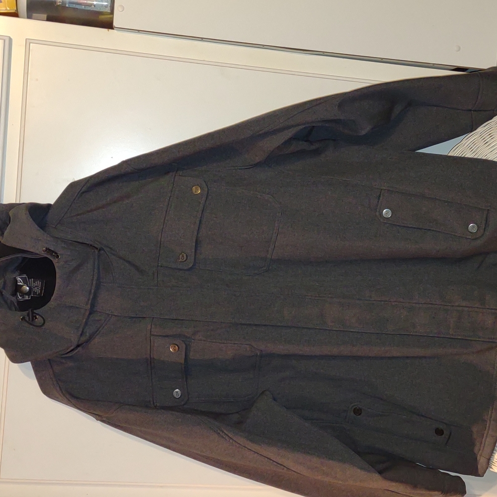 New Man Heather Charcoal Gray Coat